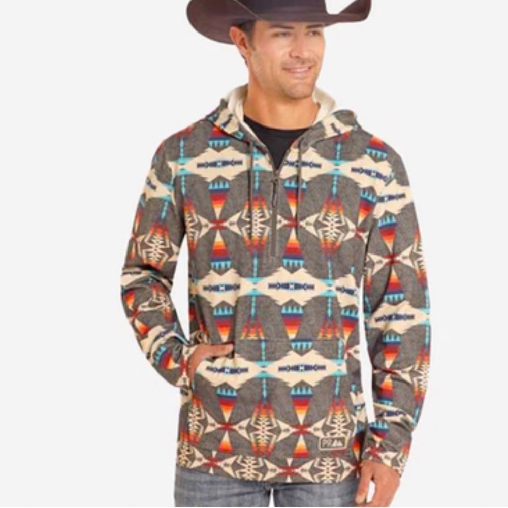 🌺PANHANDLE POWDER RIVER AZTEC PRINTED HOODIE